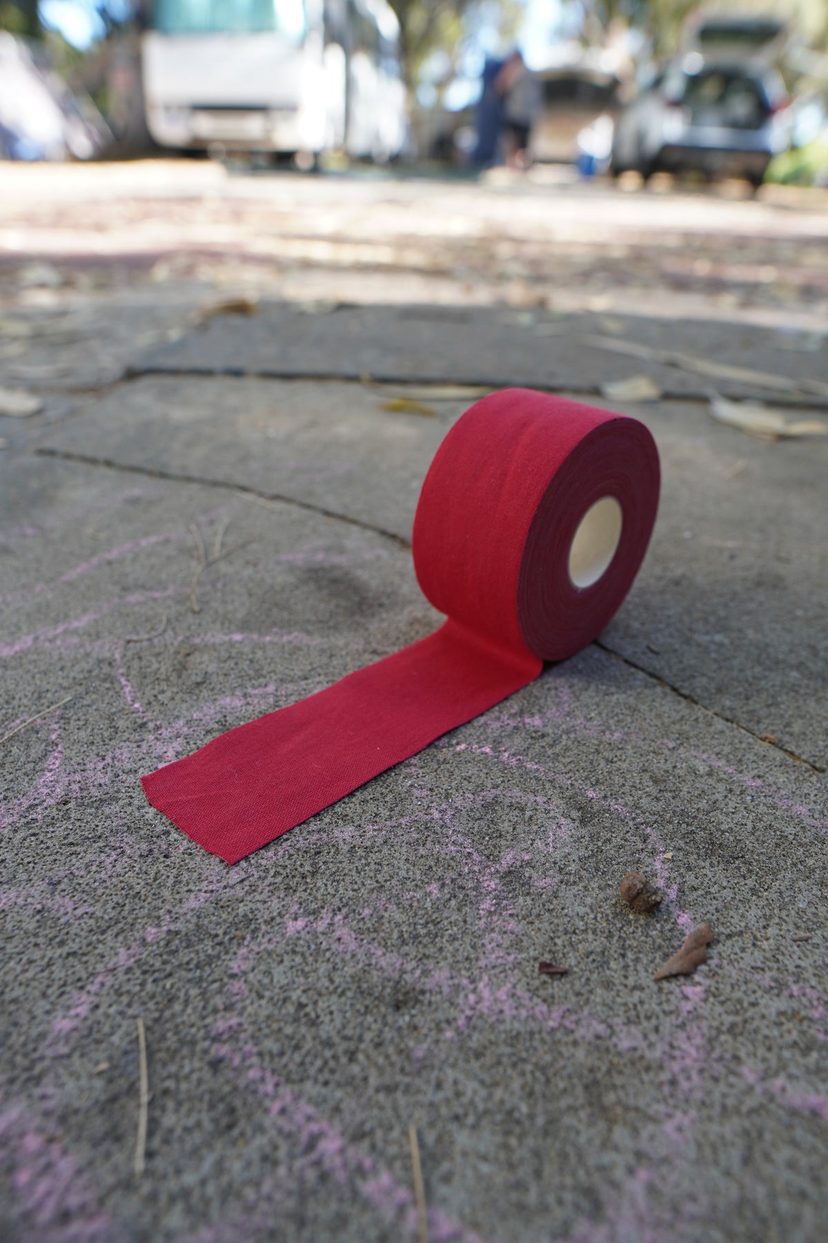 A roll of red grip tape.